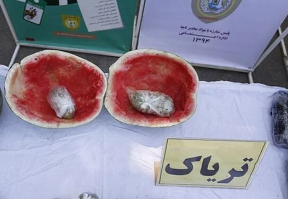 کشف ۱۱۳ کیلو تریاک در ۲ کامیون حامل هندوانه در قم