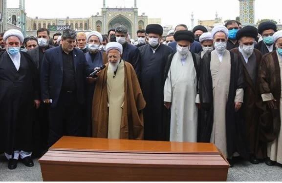 مراسم تشییع و خاکسپاری همسر آیت الله جوادی آملی برگزار شد