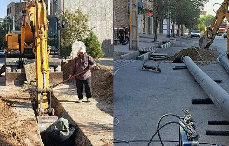 اصلاح و بازسازی شبکه آب شیرین قم آغاز شد