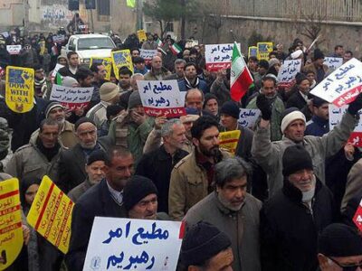 راهپیمایی پر شور ۲۲ بهمن ۱۴۰۱ مردم شهر دستجرد؛ بخش خلجستان