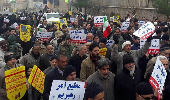 راهپیمایی پر شور ۲۲ بهمن ۱۴۰۱ مردم شهر دستجرد؛ بخش خلجستان