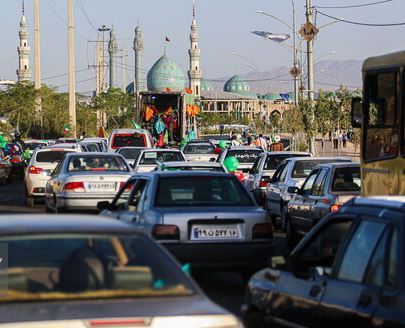 افزایش ۱۲ درصدی ورود خودروها به قم در ایام نیمه شعبان امسال