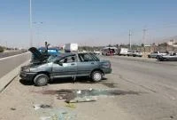 تصادف در جاده قم ورجان با یک کشته و ۴ مجروح