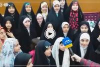 فیلم| دختران قمی مهمان خانه خدا شدند