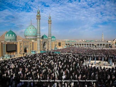 اقامه نماز عید سعید فطر در آستان مقدس مسجد جمکران