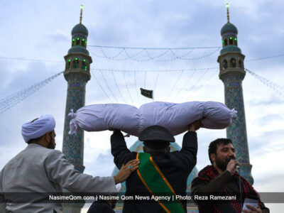 تشییع و تدفین دو شهید گمنام در آستان مقدس مسجد جمکران