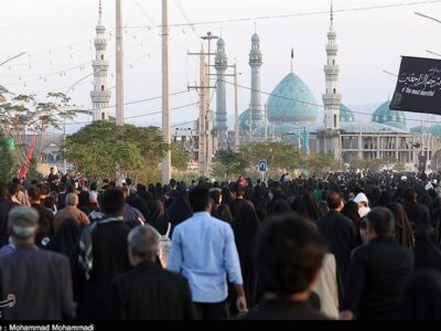 مراسم جاماندگان اربعین در قم با خدمت‌رسانی ۸۰ موکب