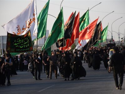 راهپیمایی ۷ کیلومتری دلدادگان اربعین حسینی در بلوار معنوی پیامبر اعظم (ص) برگزار می‌شود