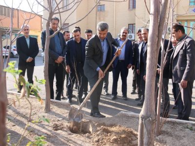 مراسم درختکاری توسط پر افتخارترین ورزشکار المپیکی ایران در قم برگزار شد