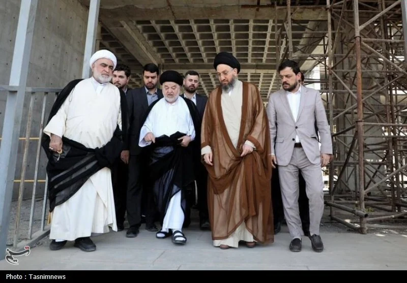 بازدید عمار حکیم از پرژوه های علمی و درمانی دفتر آیتالله سیستانی در قم