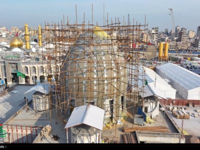 صحن حضرت زینب(س) در کربلا با مشارکت مردم قم در حال تکمیل است