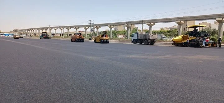 آغاز عملیات روکش آسفالت بلوار شهید سلیمانی قم