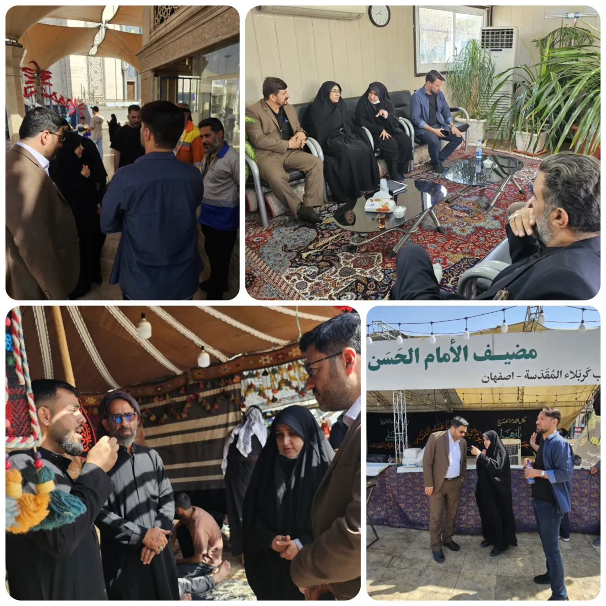 بازدید رئیس کمیسیون زنان و خانواده شورای شهر قم از نحوه خدمترسانی به زائران
