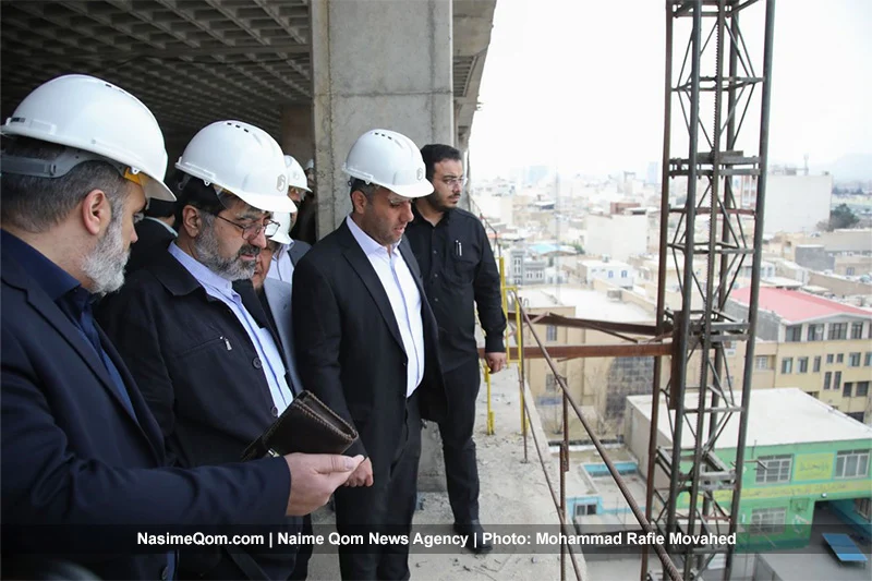 بازدید استاندار قم از روند اجرای پروژه درمانی ـ خدماتی «ماهور»