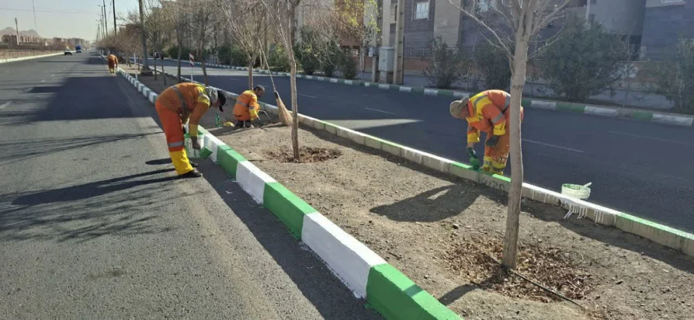 ۶۰ کیلومتر از جداول معابر پردیسان رنگ‌آمیزی شد / اجرای طرح استقبال از نوروز با اعتبار ۲۰ میلیارد ریال