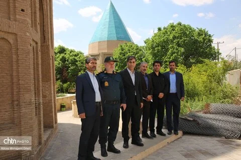 فرمانده یگان حفاظت میراث‌فرهنگی کشور از اماکن تاریخی استان قم بازدید کرد