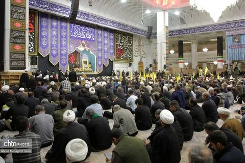 مراسم چهلم رهبر شهید انقلاب در حرم مطهر حضرت فاطمه معصومه(س) برگزار شد