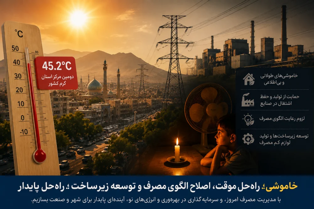 خاموشی؛ راه‌حل موقت، اصلاح الگوی مصرف و توسعه زیرساخت؛ راه‌حل پایدار