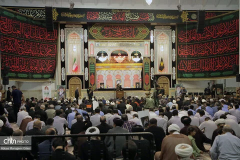 مراسم بزرگداشت رهبر شهید انقلاب در قم برگزار شد
