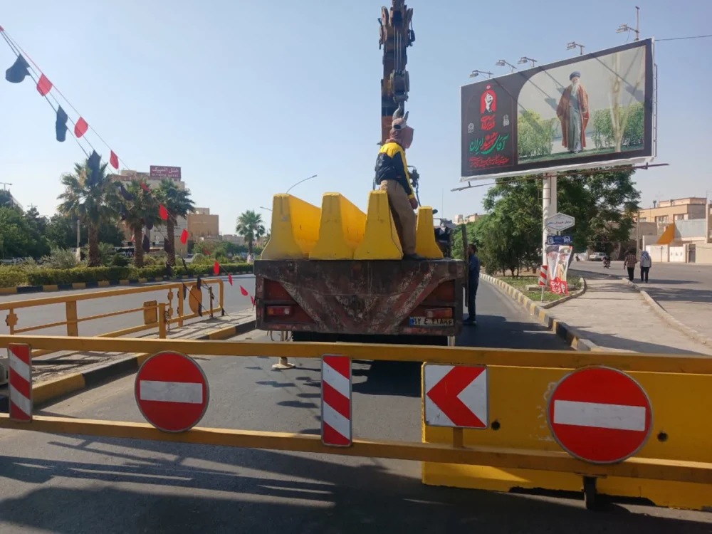 اجرای تمهیدات ویژه ترافیکی در بلوار پیامبر اعظم(ص) برای برگزاری راهپیمایی اربعین حسینی