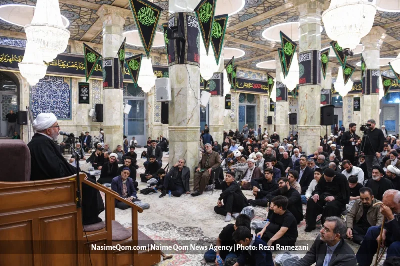 مراسم چهلم آیت الله شبیری زنجانی در قم