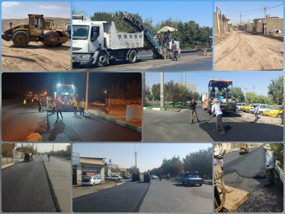اجرای عملیات روش آسفالت معابر منطقه ۳ شهرداری قم بر مبنای کارکرد محور و الزامات فنی